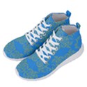 Floral folk damask pattern Fantasy flowers Floral geometric fantasy Men s Lightweight High Top Sneakers View2