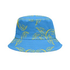 Floral Folk Damask Pattern Fantasy Flowers Floral Geometric Fantasy Bucket Hat