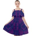 Floral folk damask pattern Fantasy flowers  Cut Out Shoulders Chiffon Dress View1