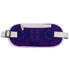 Floral Folk Damask Pattern Fantasy Flowers  Rounded Waist Pouch by Eskimos