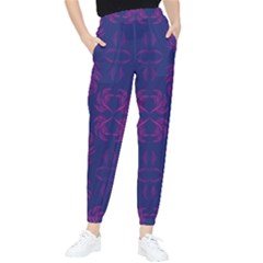 Floral Folk Damask Pattern Fantasy Flowers  Tapered Pants by Eskimos