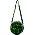 Folk flowers print Floral pattern Ethnic art Crossbody Circle Bag View1