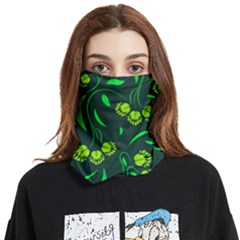 Folk Flowers Print Floral Pattern Ethnic Art Face Covering Bandana (two Sides) by Eskimos