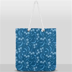 Folk Flowers Print Floral Pattern Ethnic Art Full Print Rope Handle Tote (large) by Eskimos