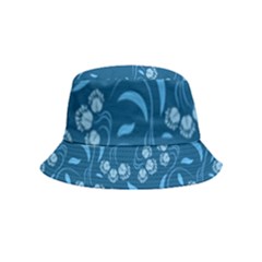 Folk Flowers Print Floral Pattern Ethnic Art Inside Out Bucket Hat (kids) by Eskimos