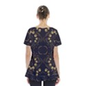 Floral folk damask pattern Fantasy flowers Floral geometric fantasy Skirt Hem Sports Top View2