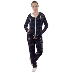 Floral Folk Damask Pattern Fantasy Flowers Floral Geometric Fantasy Women s Tracksuit