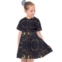 Floral folk damask pattern Fantasy flowers Floral geometric fantasy Kids  Sailor Dress View1