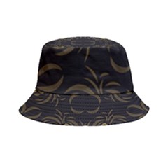 Floral Folk Damask Pattern Fantasy Flowers Floral Geometric Fantasy Inside Out Bucket Hat by Eskimos