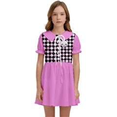 Cute Skulls Kids  Sweet Collar Dress by NiniLand