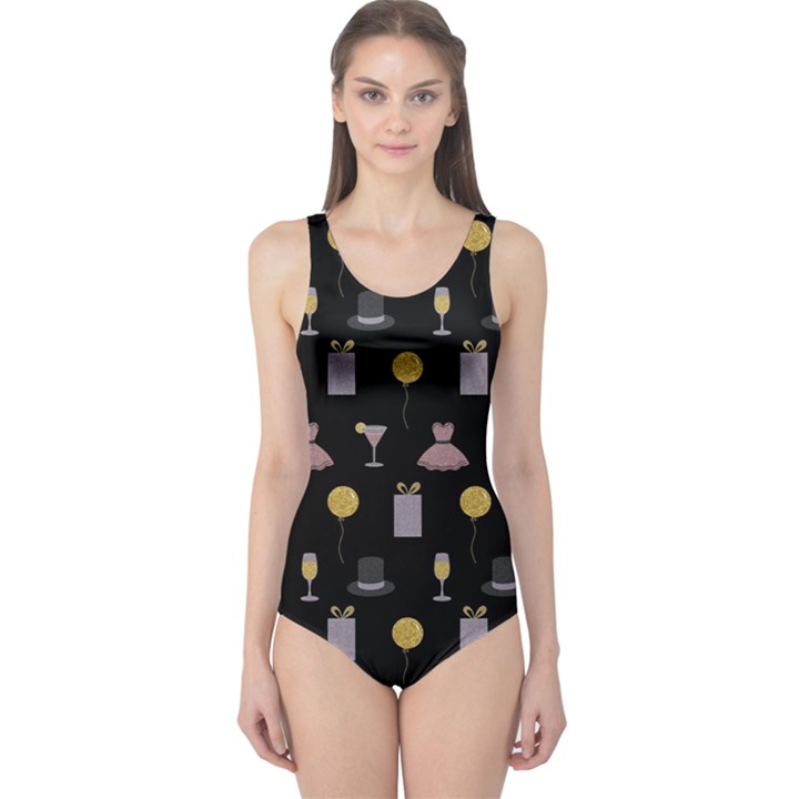 Shiny New Year Things One Piece Swimsuit