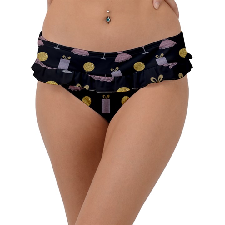 Shiny New Year Things Frill Bikini Bottom