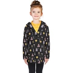 Shiny New Year Things Kids  Double Breasted Button Coat by SychEva