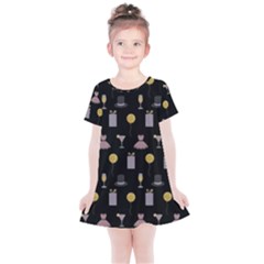 Shiny New Year Things Kids  Simple Cotton Dress by SychEva