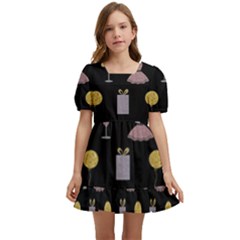 Shiny New Year Things Kids  Short Sleeve Dolly Dress by SychEva