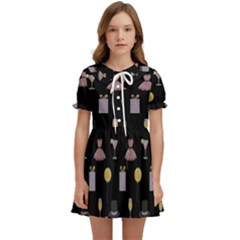 Shiny New Year Things Kids  Sweet Collar Dress by SychEva