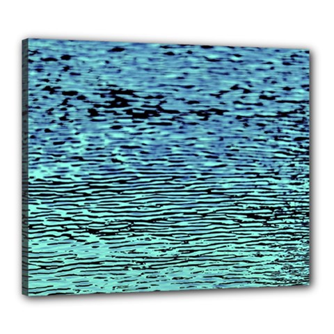 Blue Waves Flow Series 3 Canvas 24  X 20  (stretched) by DimitriosArt