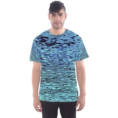 Blue Waves Flow Series 3 Men s Sport Mesh Tee by DimitriosArt