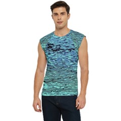 Blue Waves Flow Series 3 Men s Raglan Cap Sleeve Tee by DimitriosArt