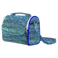 Blue Waves Flow Series 3 Satchel Shoulder Bag by DimitriosArt