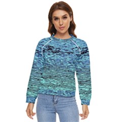 Blue Waves Flow Series 3 Women s Long Sleeve Raglan Tee