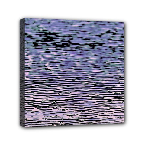 Silver Waves Flow Series 2 Mini Canvas 6  X 6  (stretched) by DimitriosArt