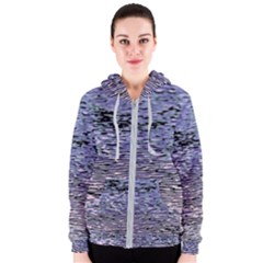 Silver Waves Flow Series 2 Women s Zipper Hoodie