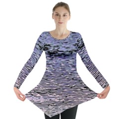 Silver Waves Flow Series 2 Long Sleeve Tunic  by DimitriosArt