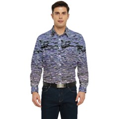 Silver Waves Flow Series 2 Men s Long Sleeve Pocket Shirt  by DimitriosArt