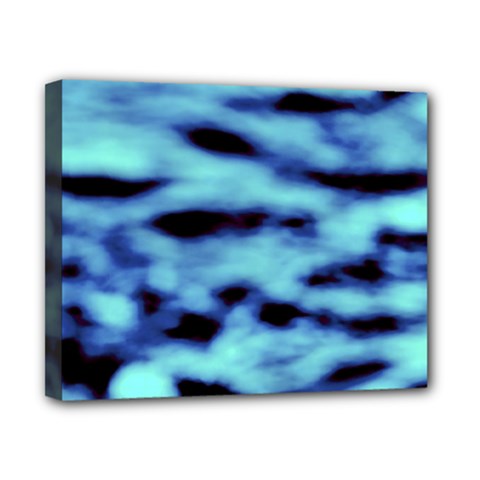 Blue Waves Flow Series 4 Canvas 10  X 8  (stretched) by DimitriosArt