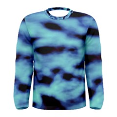 Blue Waves Flow Series 4 Men s Long Sleeve Tee by DimitriosArt