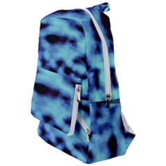 Blue Waves Flow Series 4 Travelers  Backpack by DimitriosArt