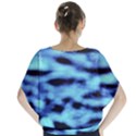 Blue Waves Flow Series 4 Batwing Chiffon Blouse View2