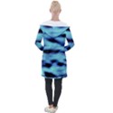 Blue Waves Flow Series 4 Longline Hooded Cardigan View2