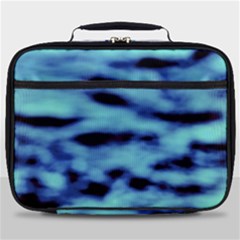 Blue Waves Flow Series 4 Full Print Lunch Bag by DimitriosArt