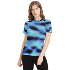 Blue Waves Flow Series 4 Women s Short Sleeve Rash Guard