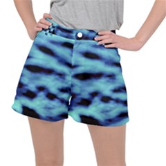 Blue Waves Flow Series 4 Ripstop Shorts by DimitriosArt