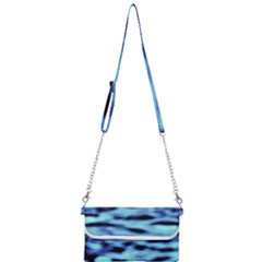 Blue Waves Flow Series 4 Mini Crossbody Handbag by DimitriosArt