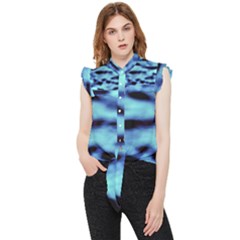 Blue Waves Flow Series 4 Frill Detail Shirt