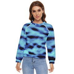 Blue Waves Flow Series 4 Women s Long Sleeve Raglan Tee