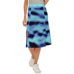 Blue Waves Flow Series 4 Midi Panel Skirt