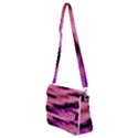 Pink  Waves Flow Series 2 Shoulder Bag with Back Zipper View2