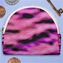 Pink  Waves Flow Series 2 Horseshoe Style Canvas Pouch View1