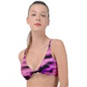 Pink  Waves Flow Series 2 Knot Up Bikini Top View1