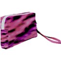 Pink  Waves Flow Series 2 Wristlet Pouch Bag (Small) View2