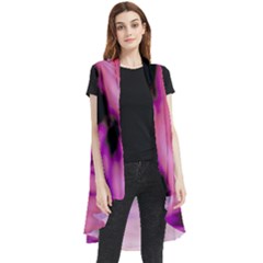 Pink  Waves Flow Series 2 Sleeveless Chiffon Waistcoat Shirt