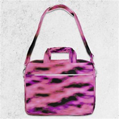 Pink  Waves Flow Series 2 Macbook Pro Shoulder Laptop Bag 