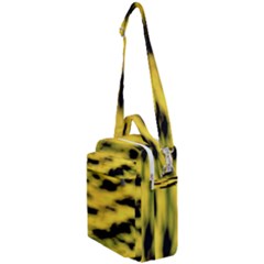 Yellow Waves Flow Series 1 Crossbody Day Bag by DimitriosArt