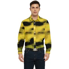 Yellow Waves Flow Series 1 Men s Long Sleeve  Shirt