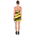 Yellow Waves Flow Series 1 One Soulder Bodycon Dress View2